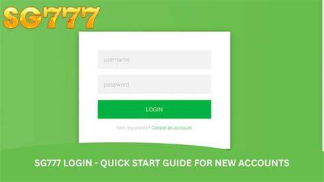 Sg777 Register New Account